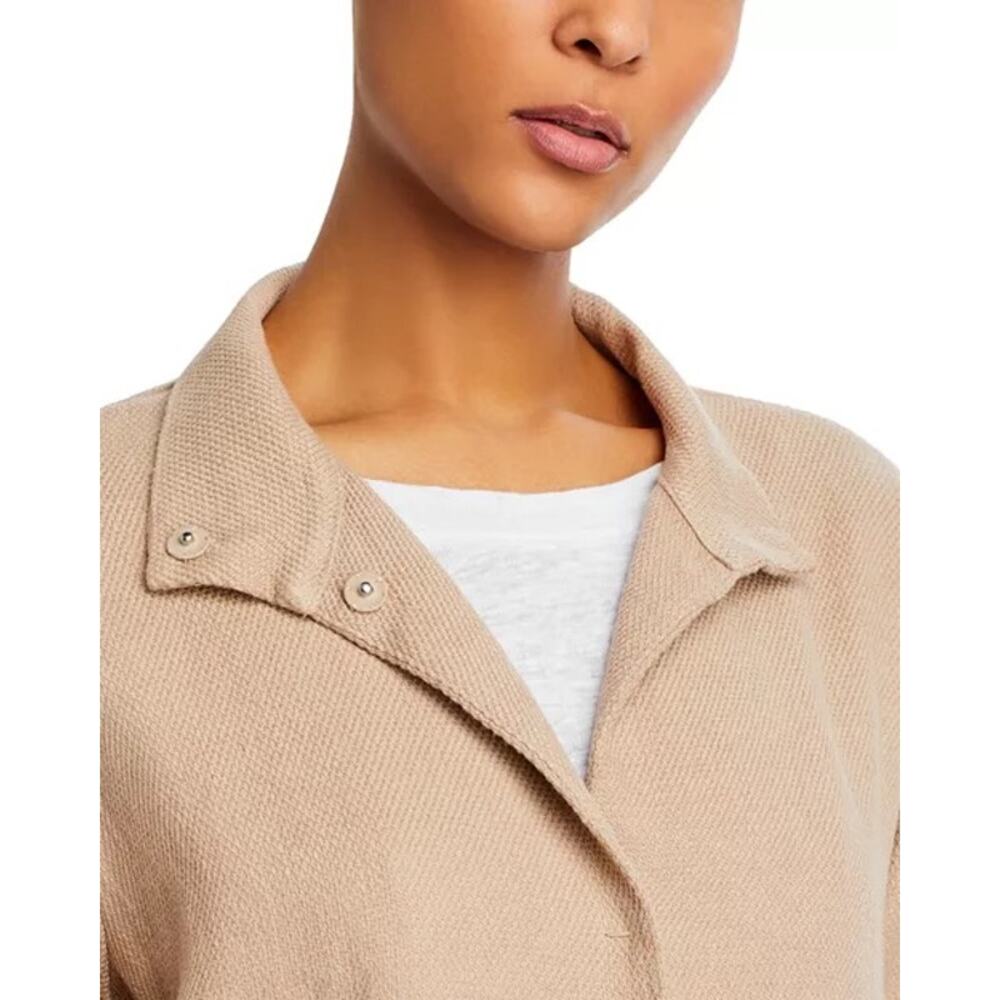 EILEEN FISHER NWT Stand Collar Organic Linen & Cotton Jacket Size XL $328 MSPR - Picture 12 of 12